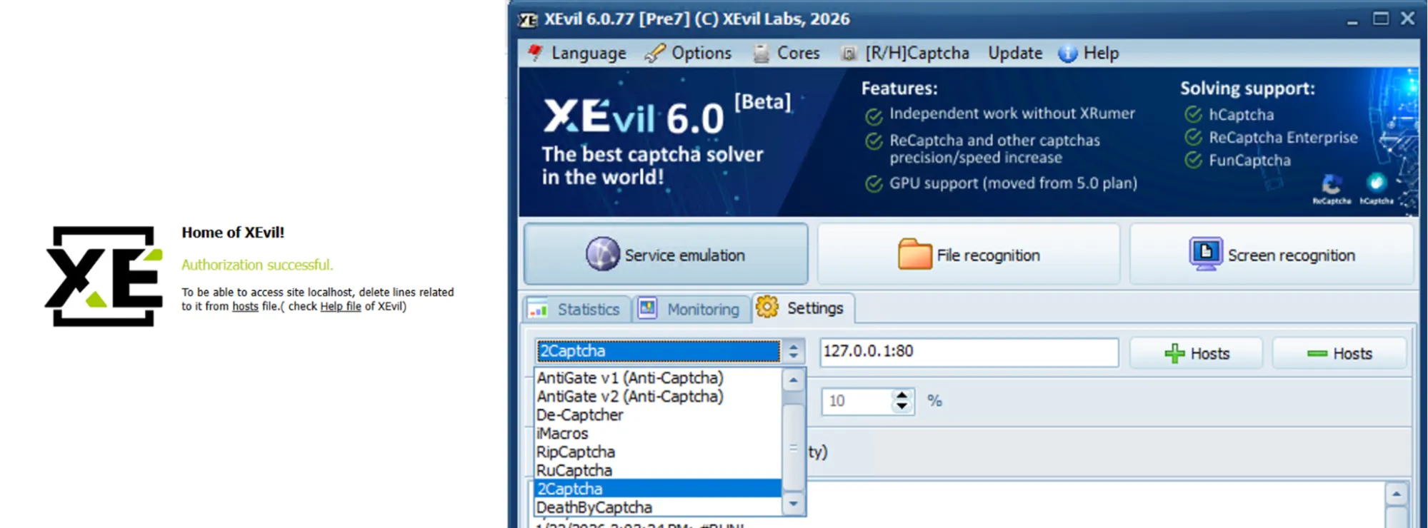 Fig 16. XEvil Webserver API.